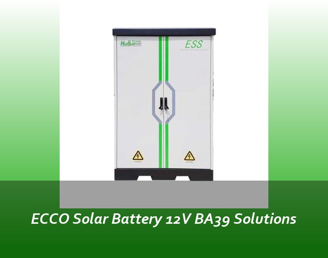 ECCO Solar Battery 12V BA39 Solutions